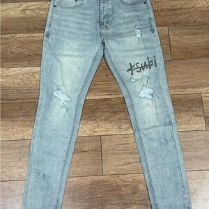 Ksubi Light Blue Ripped Jeans Mens W30